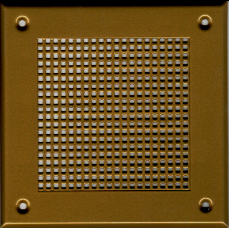 Решётка 210 210 золото, мелкая клетка