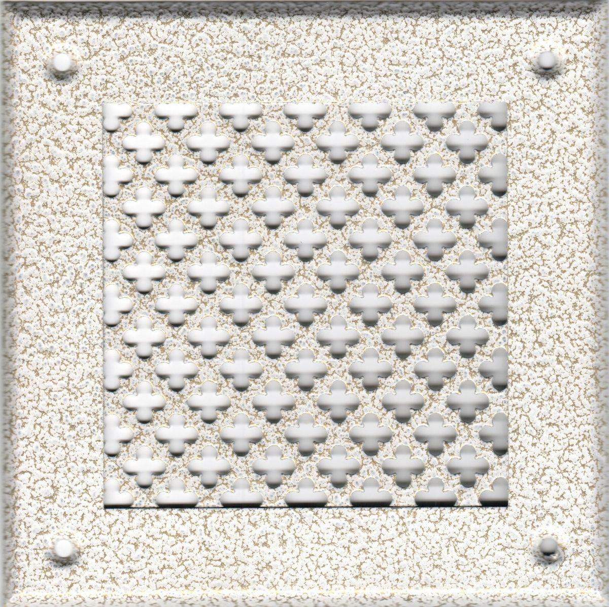 Решётка 210 250 белый антик, большой цветок