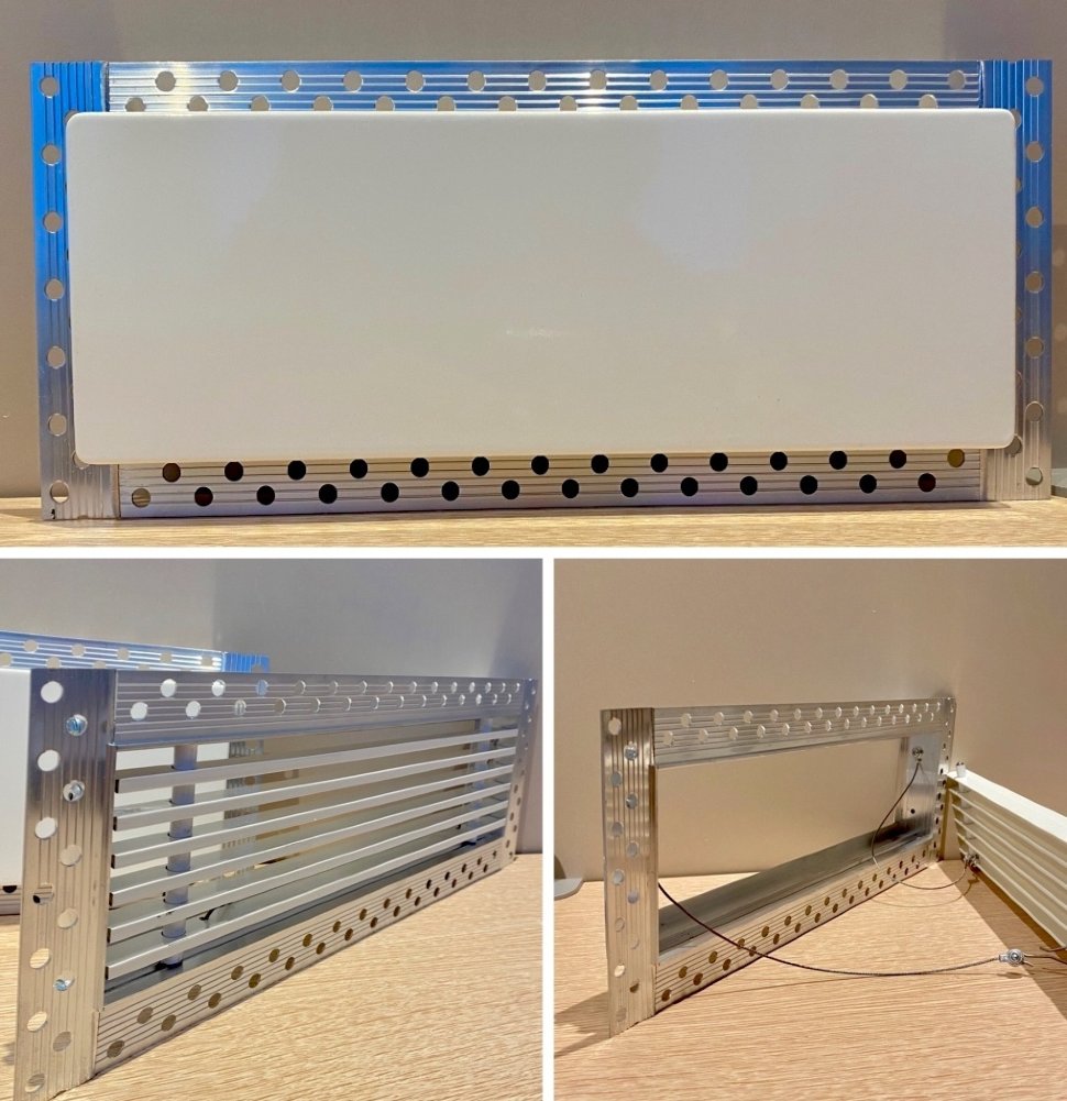 Дизайнерская съемная решетка для скрытого монтажа Brofer FUTURE-10 500x200